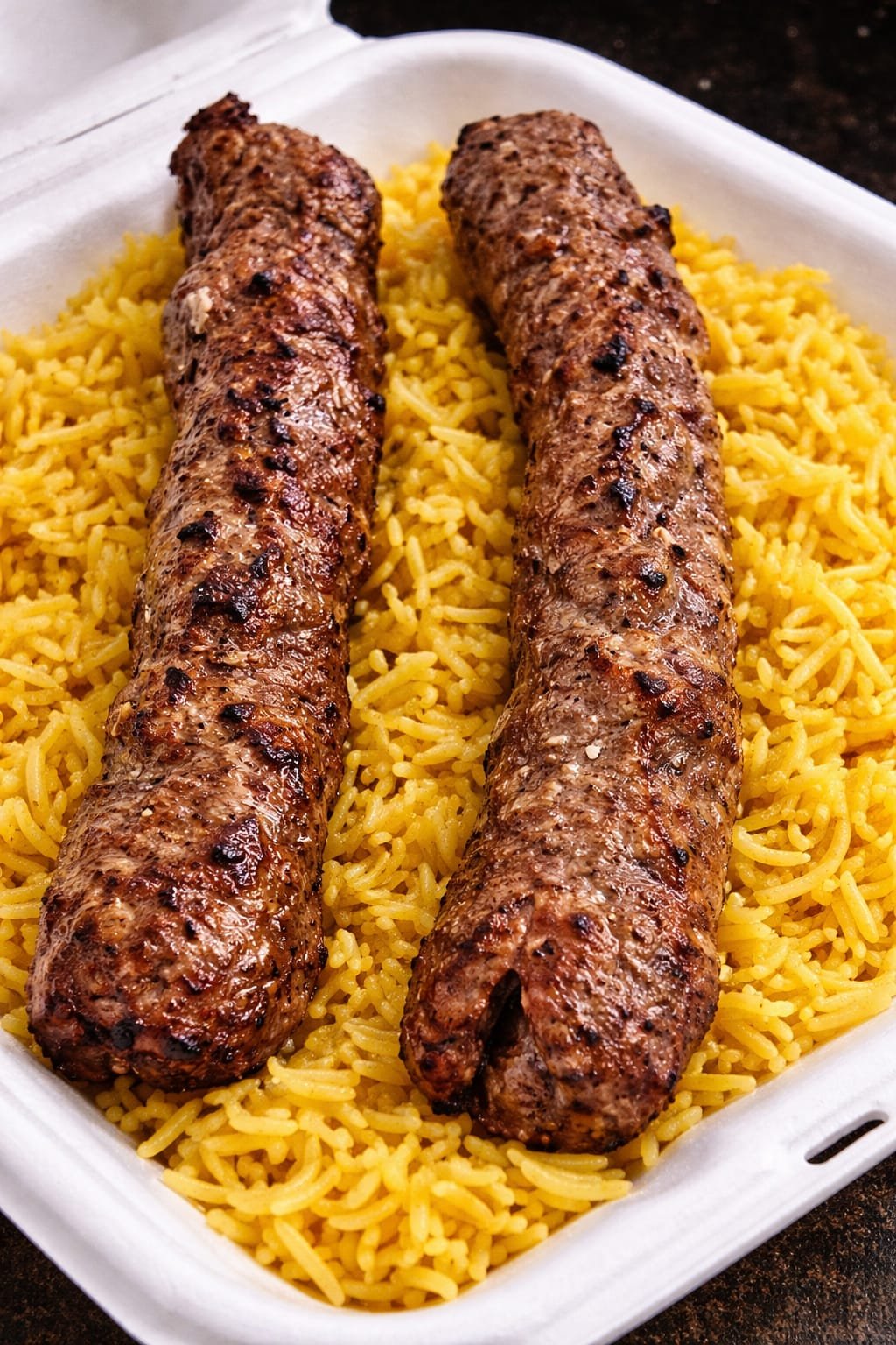 Beef Kabab with Rice